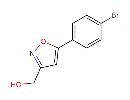 Molecular Structure of 640291-96-9 ((5-(4-BROMOPHENYL)ISOXAZOL-3-YL)METHANOL)