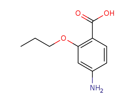 Molecular Structure of 2486-79-5 (Benzoic acid, 4-amino-2-propoxy-)