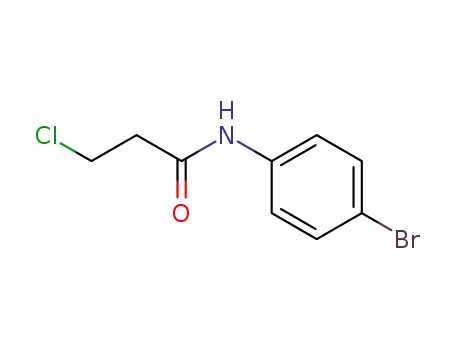 Molecular Structure of 19205-70-0 (N-(4-BROMO-PHENYL)-3-CHLORO-PROPIONAMIDE)