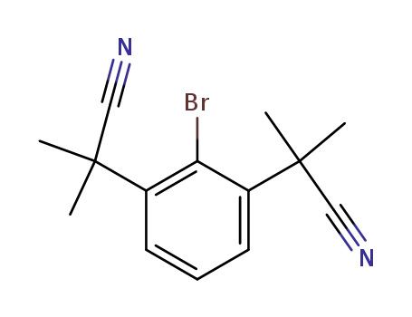 2-bromo-1,3-bis(1-cyano-1-methylethyl)benzene