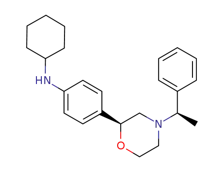 Benzenamine,
N-cyclohexyl-4-[(2S)-4-[(1R)-1-phenylethyl]-2-morpholinyl]-