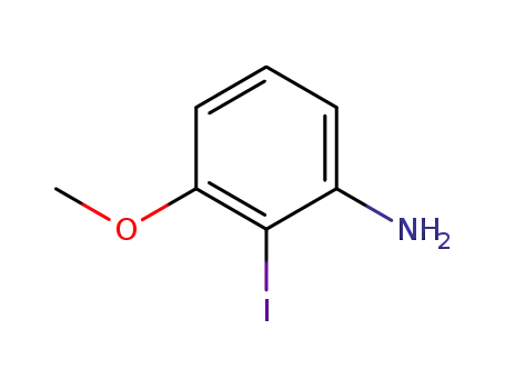 Molecular Structure of 98991-09-4 (2-Iodo-3-methoxyaniline)