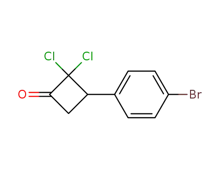 Molecular Structure of 254892-87-0 (3-(4-bromophenyl)-2,2-dichlorocyclobutanone)