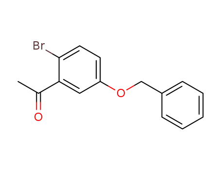 Molecular Structure of 105805-16-1 (Ethanone, 1-[2-bromo-5-(phenylmethoxy)phenyl]-)