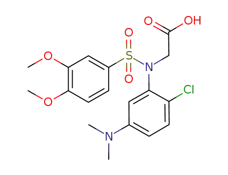 [(2-chloro-5-dimethylamino-phenyl)-(3,4-dimethoxy-benzenesulfonyl)-amino]-acetic acid
