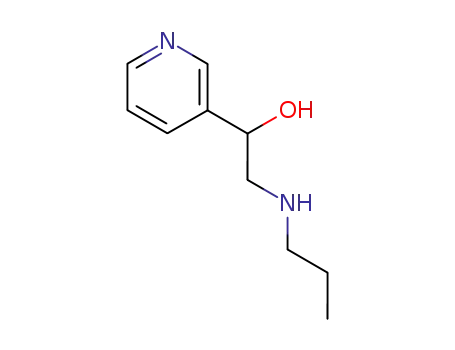 Molecular Structure of 91800-29-2 (2-PROPYLAMINO-1-PYRIDIN-3-YL-ETHANOL)