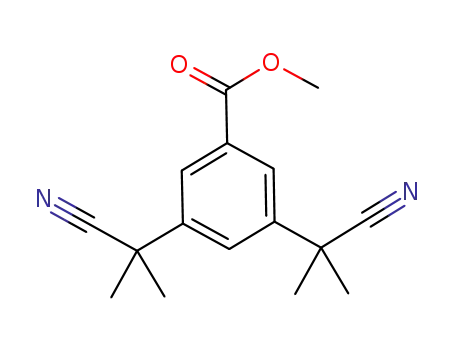 3,5-bis-(cyano-dimethyl-methyl)-benzoic acid methyl ester