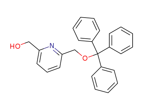 Molecular Structure of 155269-58-2 (2,6-bis(hydroxymethyl)pyridine monotrityl ether)