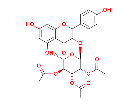 4H-1-Benzopyran-4-one, 5,7-dihydroxy-2-(4-hydroxyphenyl)-3-[(2,3,4-tri-O-acetyl-6-deoxy-a-L-mannopyranosyl)oxy]-