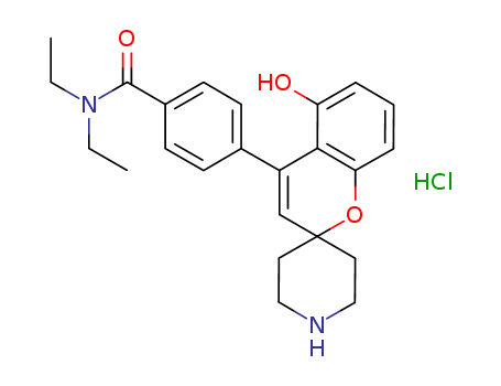N,N-Diethyl-4-(5-hydroxyspiro[2H-1-benzopyran-2,4-piperidin]-4-yl)benzamide hydrochloride