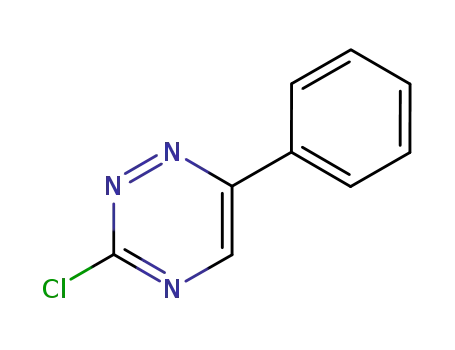 Molecular Structure of 73214-24-1 (3-Chloro-6-phenyl-1,2,4-triazine)