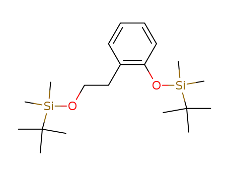 Molecular Structure of 160701-50-8 (tert-butyl (2-(2-((tert-butyldimethylsilyl)oxy)ethyl)phenoxy)dimethylsilane)