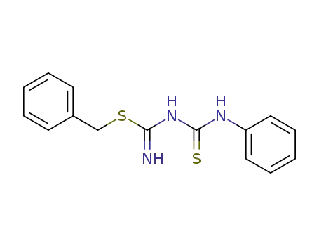 Molecular Structure of 97417-30-6 (benzyl N-(phenylcarbamothioyl)carbamimidothioate)