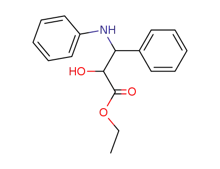 Molecular Structure of 18366-43-3 (ethyl 2-hydroxy-3-phenyl-3-(phenylamino)propanoate)