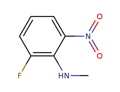 Molecular Structure of 182551-18-4 (2-fluoro-N-methyl-6-nitroaniline)