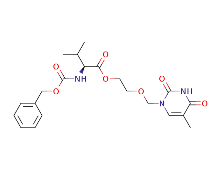 2-[(5-methyluracil-1-yl)methoxy]-ethyl N-[(benzyloxy)carbonyl]-L-valinate