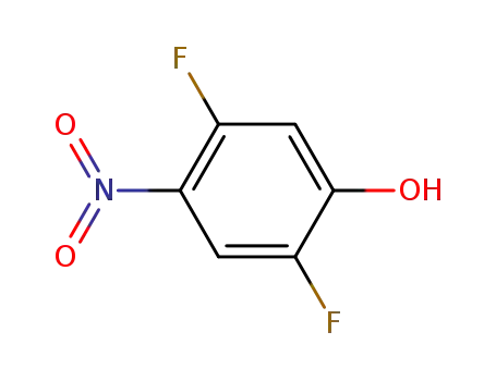 Molecular Structure of 120103-18-6 (2,5-DIFLUORO-4-NITROPHENOL)