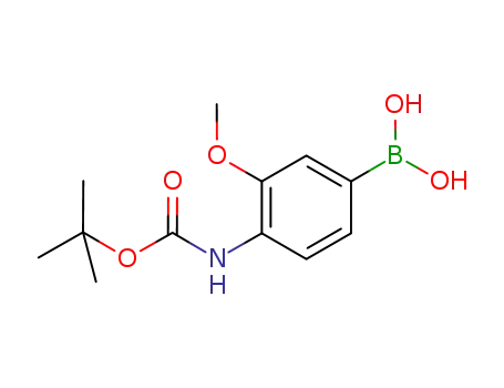 Molecular Structure of 669713-95-5 (4-N-Boc-amino-3-methoxyphenylboronic acid)