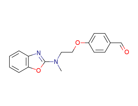 Benzaldehyde, 4-[2-(2-benzoxazolylmethylamino)ethoxy]-