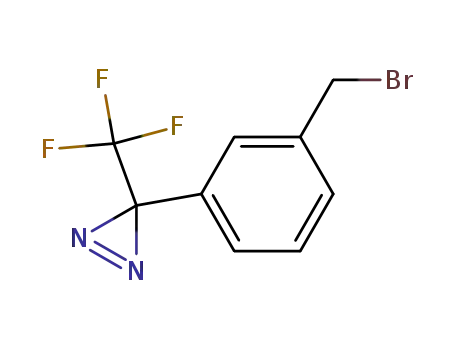 Molecular Structure of 162845-02-5 (3H-Diazirine, 3-[3-(bromomethyl)phenyl]-3-(trifluoromethyl)-)