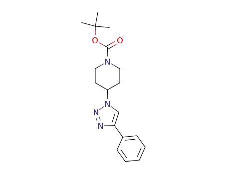 N-t butyloxycarbonyl-4-((4-phenyl)triazol-1-yl)piperidine