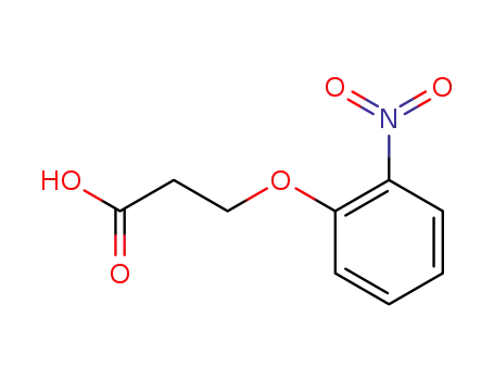Molecular Structure of 6336-59-0 (3-(2-Nitrophenoxy)propionic Acid)