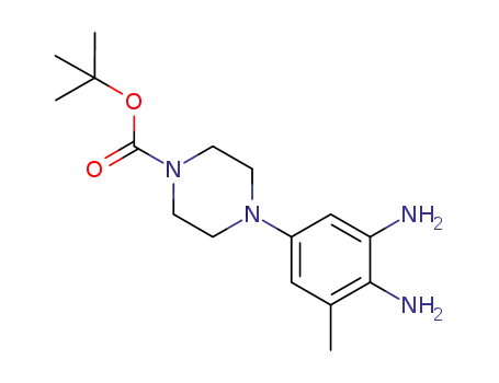 1-Piperazinecarboxylic acid, 4-(3,4-diamino-5-methylphenyl)-,
1,1-dimethylethyl ester
