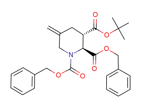 1,2,3-Piperidinetricarboxylic acid, 5-methylene-, 3-(1,1-dimethylethyl)
1,2-bis(phenylmethyl) ester, (2S,3S)-