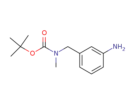 Molecular Structure of 167756-90-3 (Carbamic acid, [(3-aminophenyl)methyl]methyl-, 1,1-dimethylethyl ester)