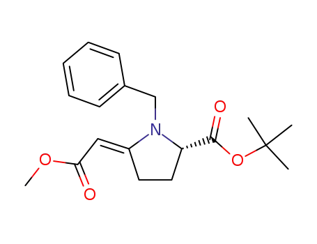 L-Proline, 5-(2-methoxy-2-oxoethylidene)-1-(phenylmethyl)-,
1,1-dimethylethyl ester, (E)-