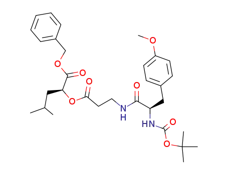benzyl (2S)-2-[3-[(2R)-2-tert-butoxycarbonylamino-3-(4-methoxyphenyl)propionylamino]-propionyloxy]-4-methylpentanoate