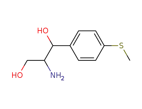 Molecular Structure of 14172-52-2 (1,3-Propanediol, 2-amino-1-[4-(methylthio)phenyl]-)