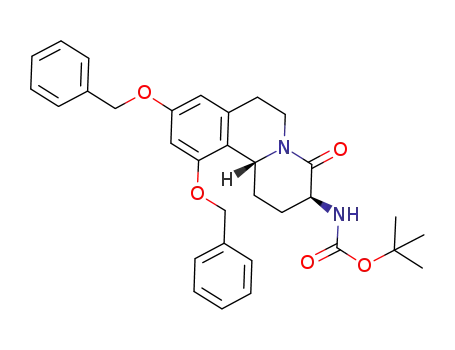 (+)-(3S,11bR)-3-(tert-butoxycarbonylamino)-9,11-bis(benzyloxy)-2,3,6,7-tetrahydro-1H-pyrido[2,1-a]isoquinolin-4(11bH)-one