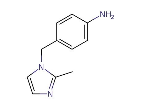 Molecular Structure of 772311-98-5 (4-(2-METHYLIMIDAZOL-1-YLMETHYL)PHENYLAMINE)