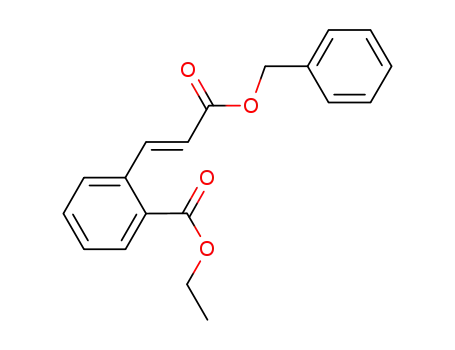 Benzoic acid, 2-[(1E)-3-oxo-3-(phenylmethoxy)-1-propenyl]-, ethyl ester