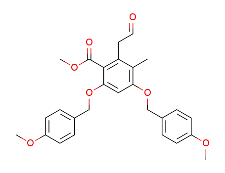 Benzoic acid,
4,6-bis[(4-methoxyphenyl)methoxy]-3-methyl-2-(2-oxoethyl)-, methyl
ester