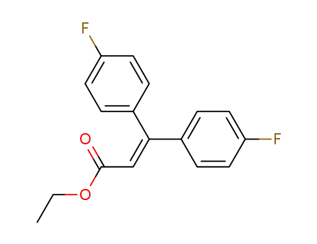 2-Propenoic acid, 3,3-bis(4-fluorophenyl)-, ethyl ester