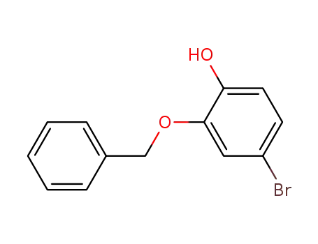 Molecular Structure of 153240-85-8 (4-BroMo-2-(phenylMethoxy)phenol)