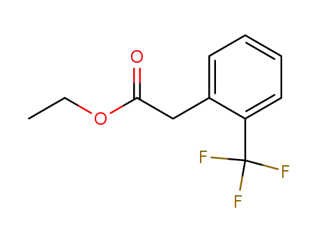 Molecular Structure of 81580-50-9 (ETHYL 2-(TRIFLUOROMETHYL)PHENYLACETATE)