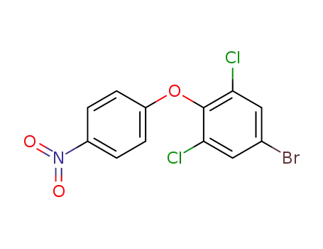 Molecular Structure of 383180-97-0 (Benzene, 5-bromo-1,3-dichloro-2-(4-nitrophenoxy)-)
