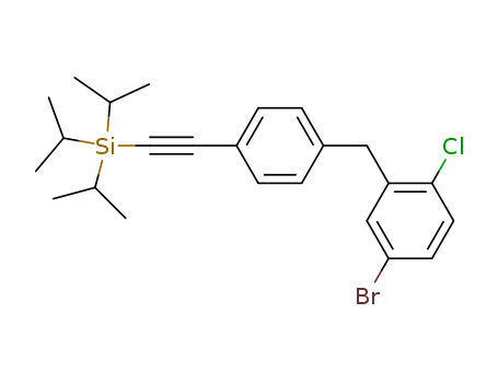 (2-(4-(5-bromo-2-chlorobenzyl)phenyl)ethynyl)triisopropylsilane