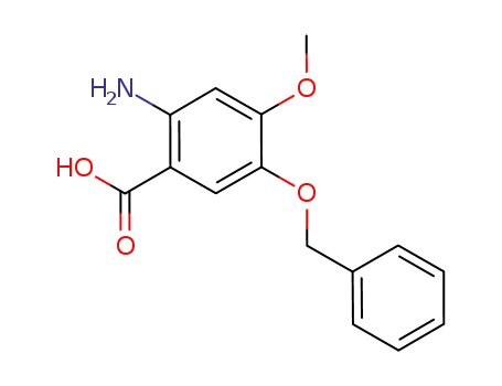 Molecular Structure of 909912-09-0 (2-AMino-5-benzyloxy-4-Methoxybenzoic acid)