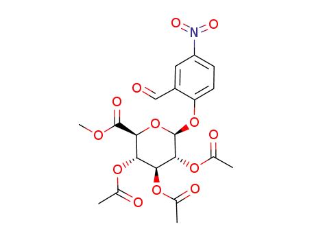 (2S,3R,4S,5S,6S)-2-(2-formyl-4-nitrophenoxy)-6-(methoxycarbonyl)tetrahydro-2H-pyran-3,4,5-triyl triacetate