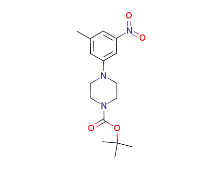 Molecular Structure of 1044209-87-1 (tert-butyl 4-(3-methyl-5-nitrophenyl)piperazine-1-carboxylate)