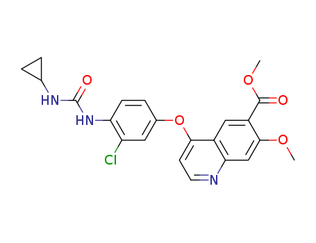 4-[3-Chloro-4-[[(cyclopropylamino)carbonyl]amino]phenoxy]-7-methoxy-6-quinolinecarboxylic acid methyl ester