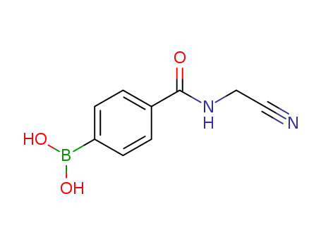 Molecular Structure of 1056636-11-3 (4-(cyanoMethylcarbaMoyl)phenylboronic acid)