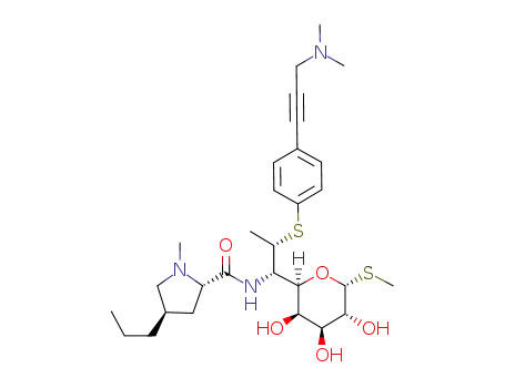 7(S)-7-deoxy-7-(4-(3-(dimethylamino)prop-1-yn-1-yl)phenylthio)lincomycin