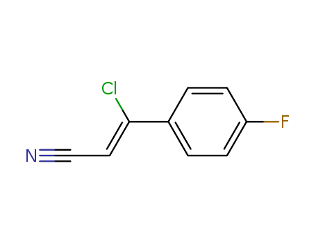Molecular Structure of 126417-77-4 (2-Propenenitrile, 3-chloro-3-(4-fluorophenyl)-, (2Z)-)