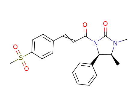 2-Imidazolidinone,
1,5-dimethyl-3-[3-[4-(methylsulfonyl)phenyl]-1-oxo-2-propenyl]-4-phenyl-,
(4R,5S)-