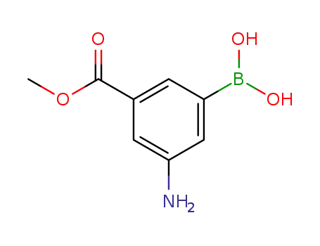 Molecular Structure of 380430-56-8 (3-AMINO-5-METHOXYCARBONYLPHENYLBORONIC ACID, HCL)